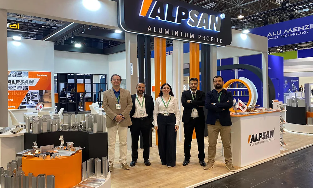 105 square metre Alpsan Aluminium exhibition stand in Dusseldorf